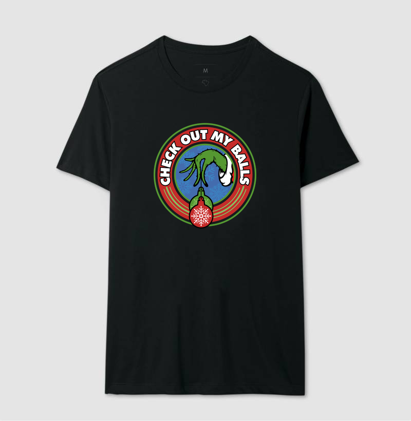 Camiseta Grinch Olha as Minhas Bolas - Imagem 2