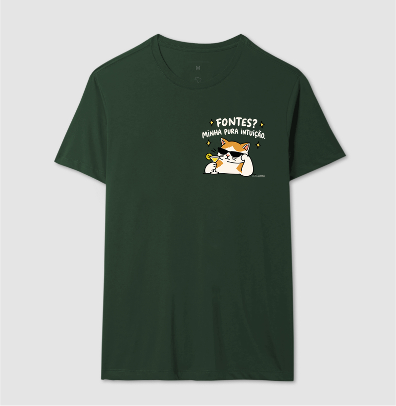 Camiseta Fontes? Minha Pura Intuição (estampa P) - Imagem 12