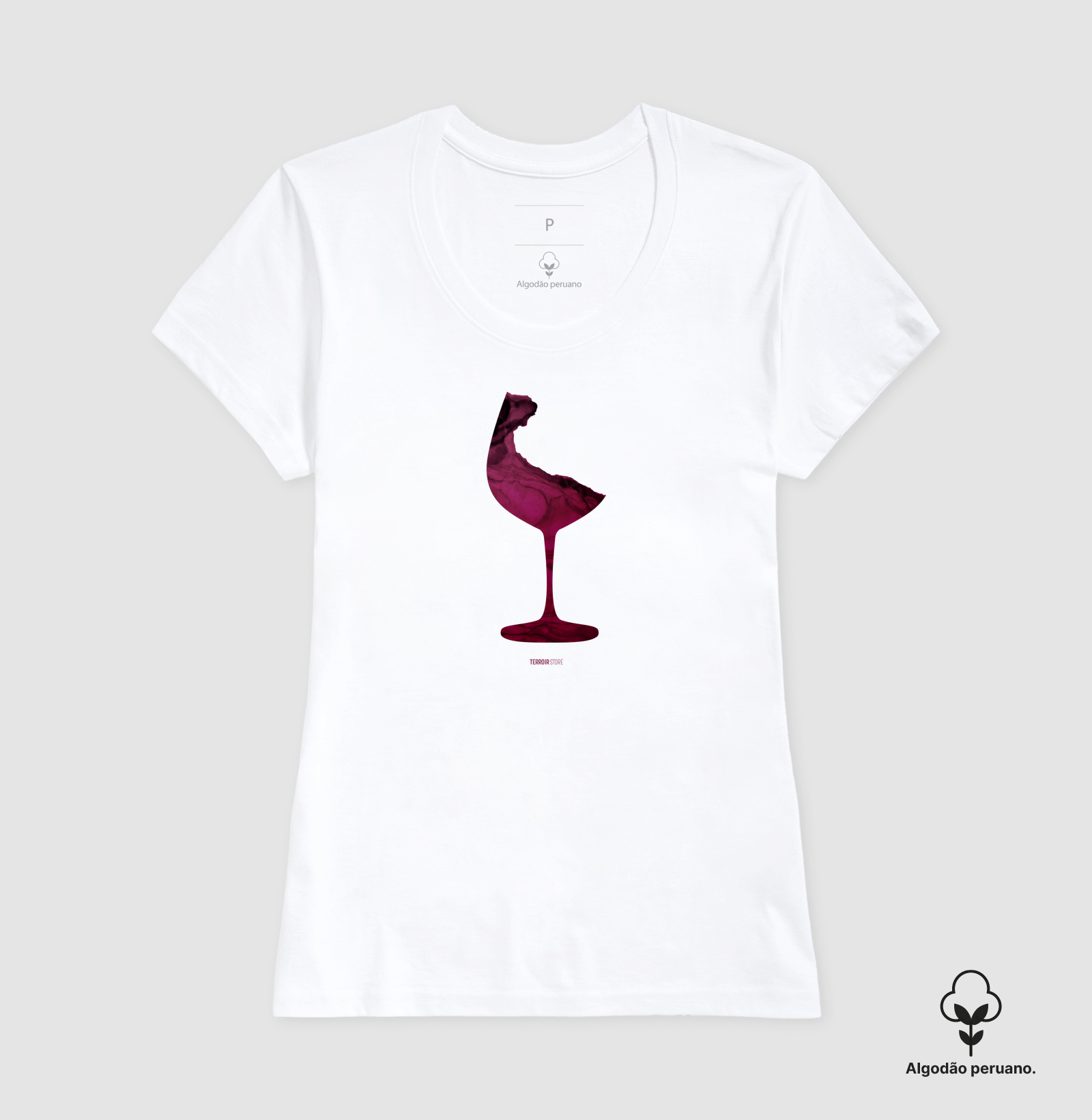 Camiseta Vinho Abstrata - Imagem 5