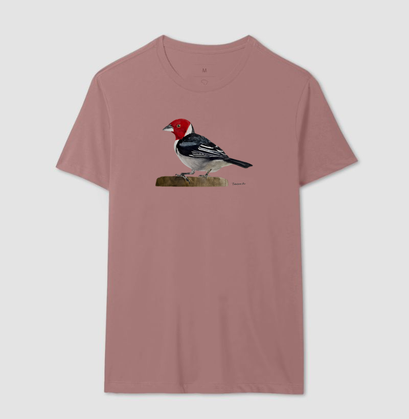 Camiseta Cardeal-do-Nordeste – Aves do Brasil - Imagem 17