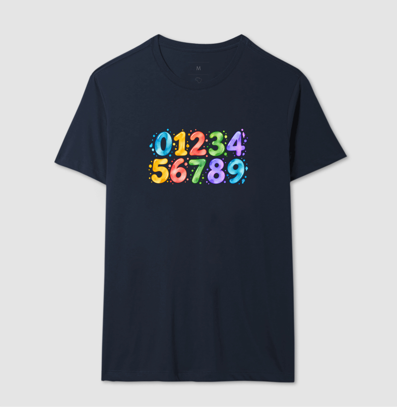 Camiseta Números em Cores - Imagem 9