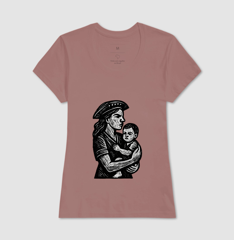 Mulher e Crianca - Xilogravura - Imagem 17