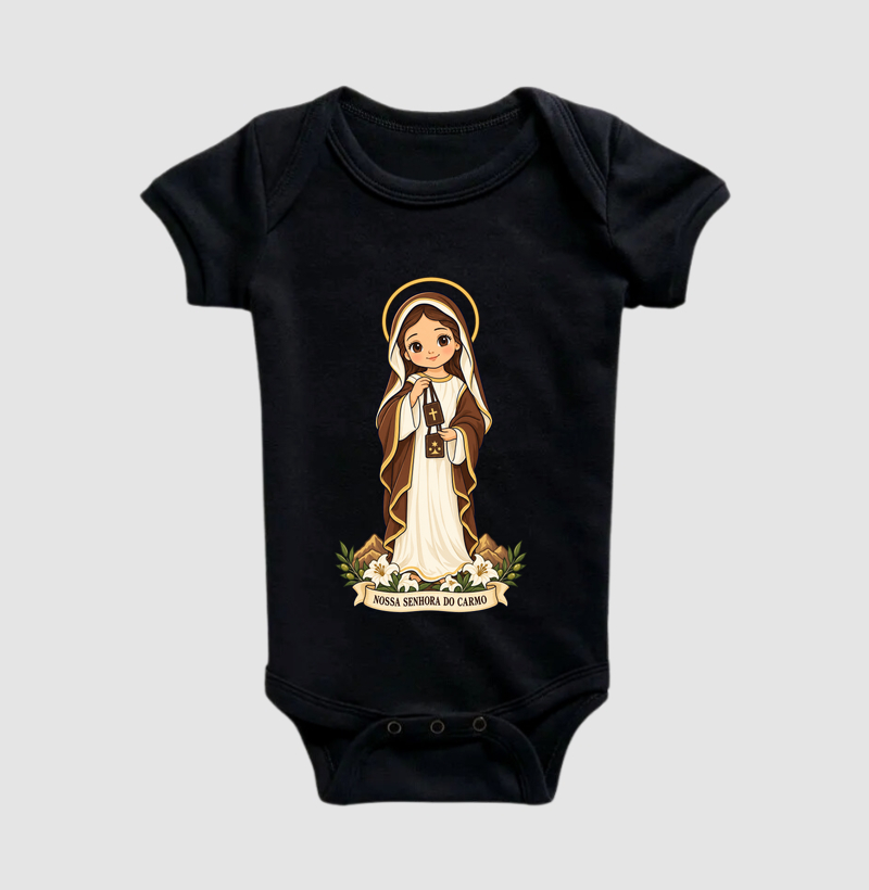 Nossa Senhora do Carmo estilo chibi - Imagem 2