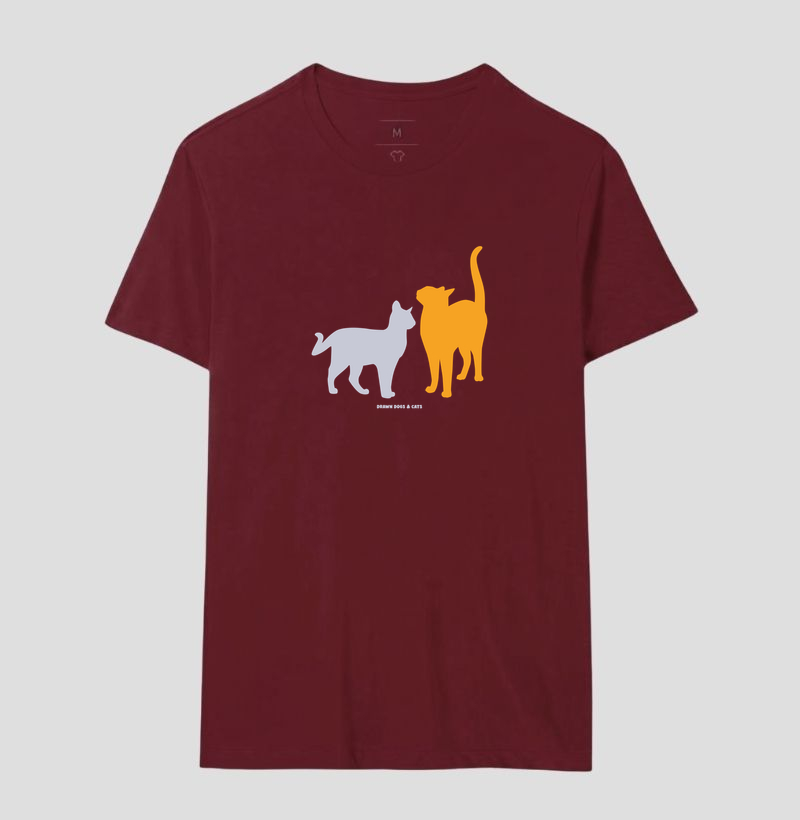 Silhuetas gatos laranja e cinza - Imagem 15