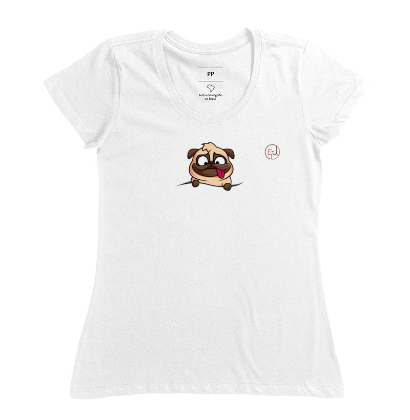 Camiseta Manga Curta Pug