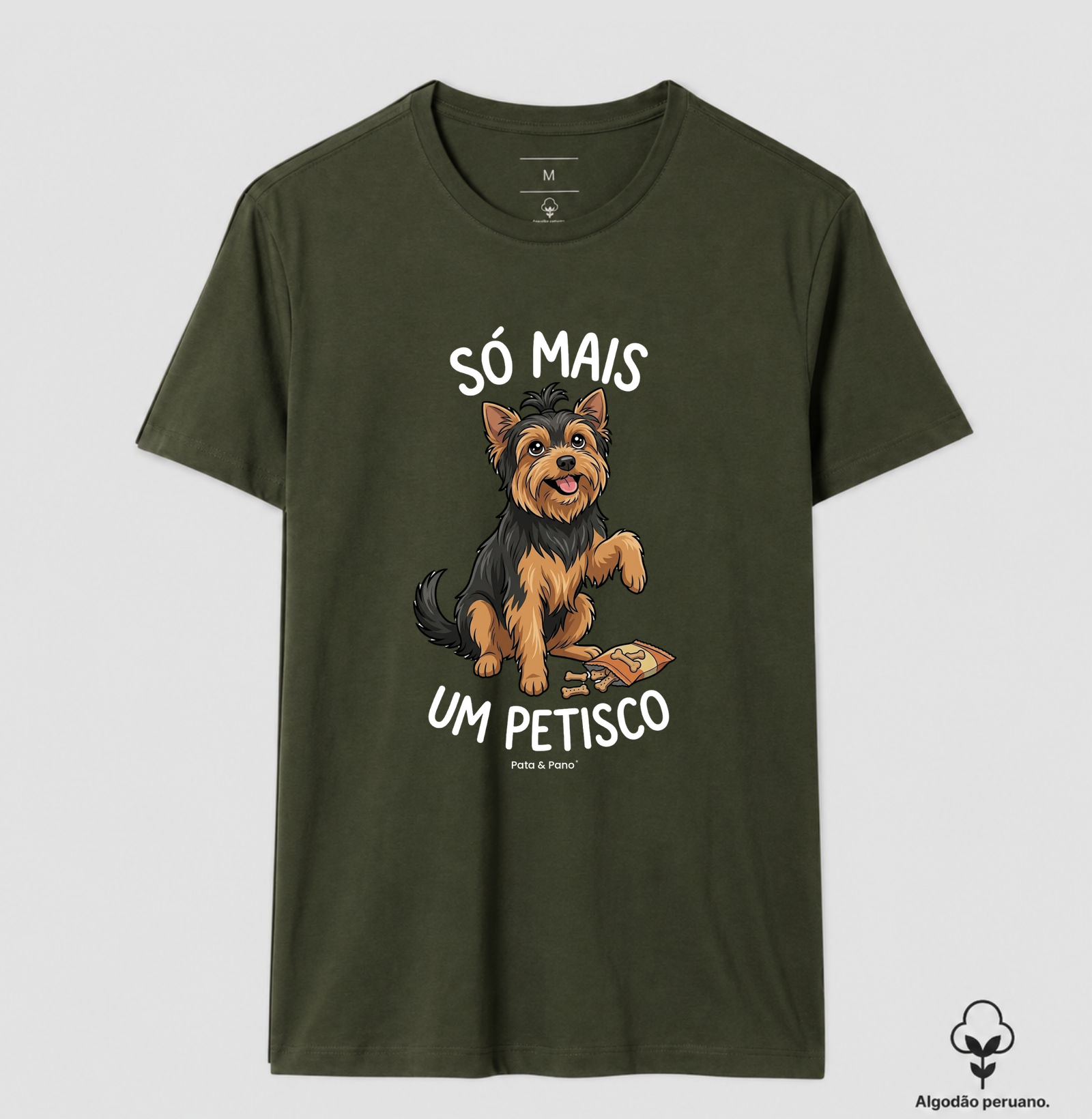 CAMISETA ALGODÃO PERUANO YORKSHIRE PETISCO - Imagem 2