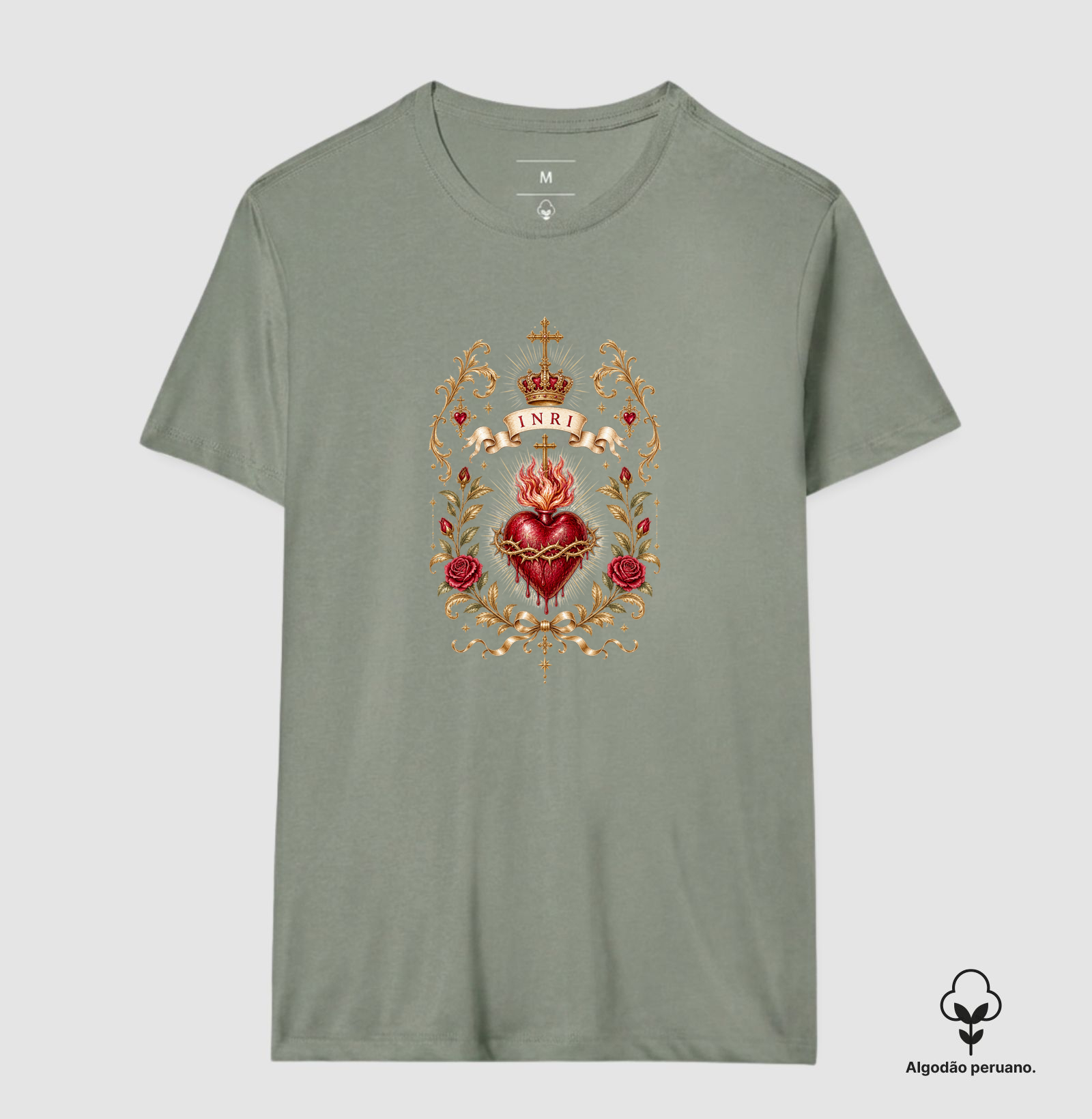 Camiseta Algodão Peruano Cor Iesu - Imagem 3