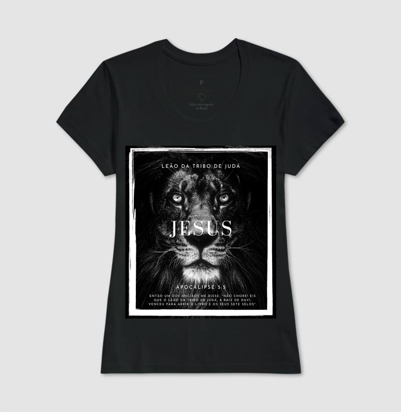 Camiseta Cristã Leão da Tribo de Judá - Imagem 3
