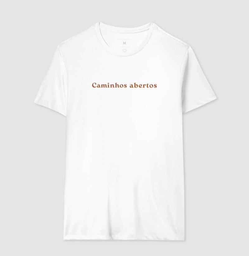 Camiseta 100% Algodão "Caminhos Abertos" – Estilo Minimalista com Significado - Imagem 3