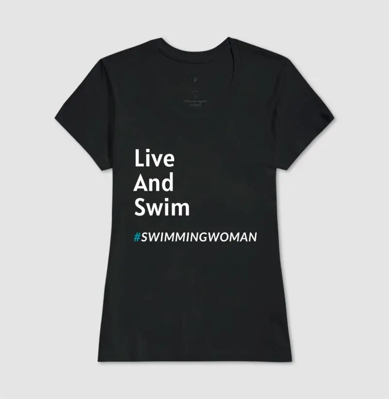 Camiseta Live And Swim  - Imagem 2