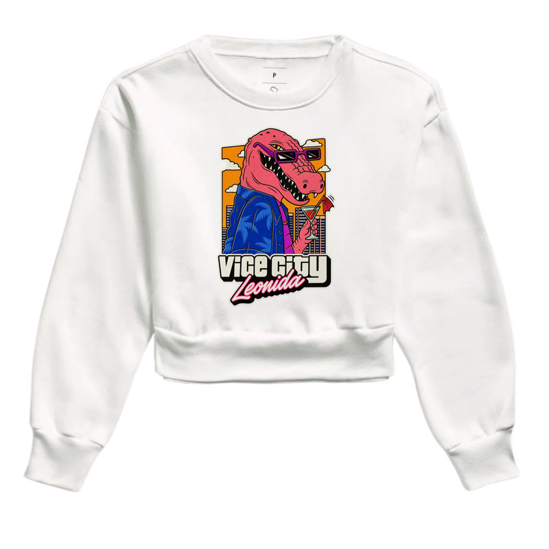 Cropped Moletom Jason (GTA VI / Vice City / Leonida) - Jacare Drink - Imagem 3