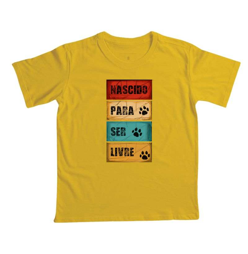 Camiseta Infantil Nascido para Ser Livre - Imagem 6