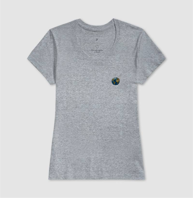 Camiseta Globo Terrestre Avioes Dispersos Bolso | Arte 3D Viagem Mundo Pocket | Colecao Viciados em Viagem - Imagem 11