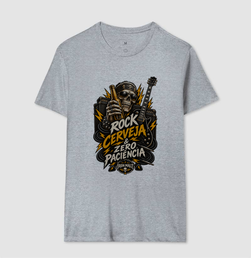 Camiseta Rock, Cerveja & Zero Paciência - Imagem 8