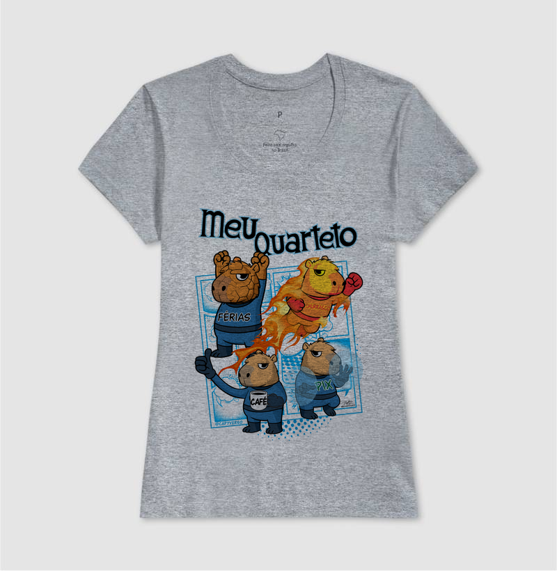 Camiseta Capivara Quarteto - Imagem 9