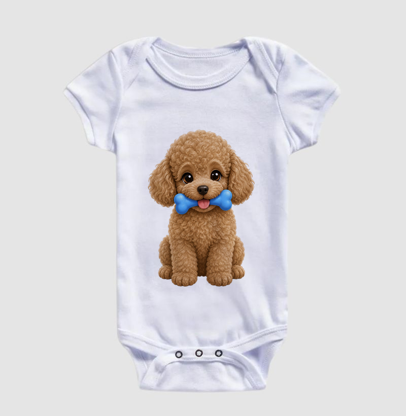 Poodle Marrom - Desenho Infantil - Imagem 3