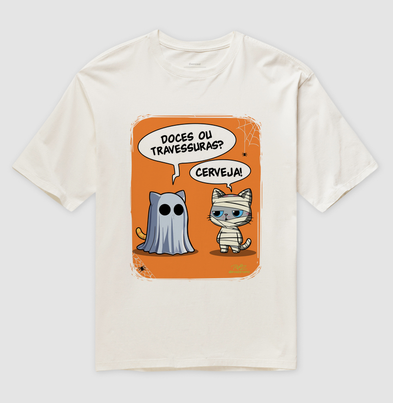 Camiseta Gato Sincero Halloween - Imagem 4