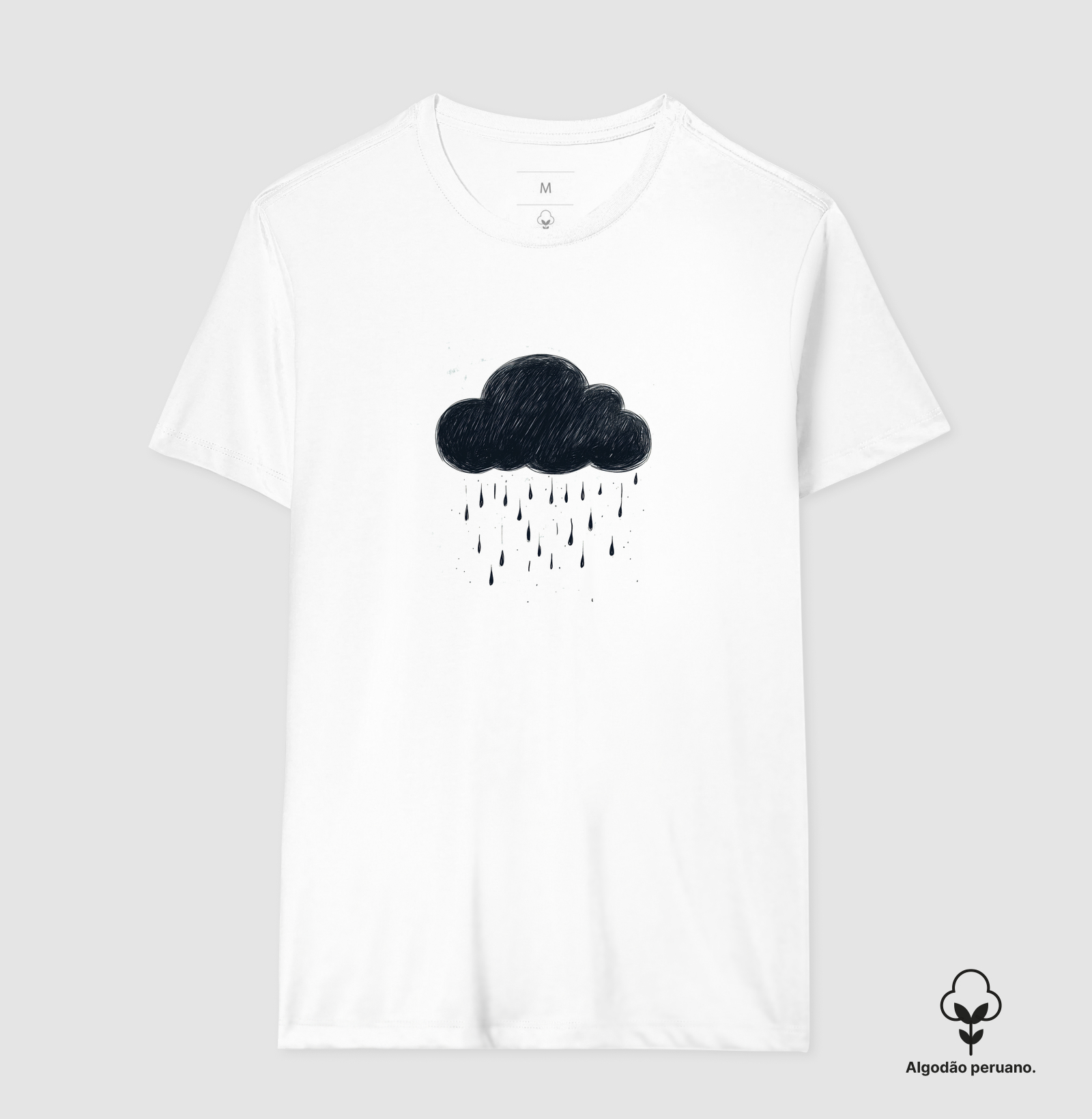 Camiseta Algodão Peruano Black Cloud - Imagem 2