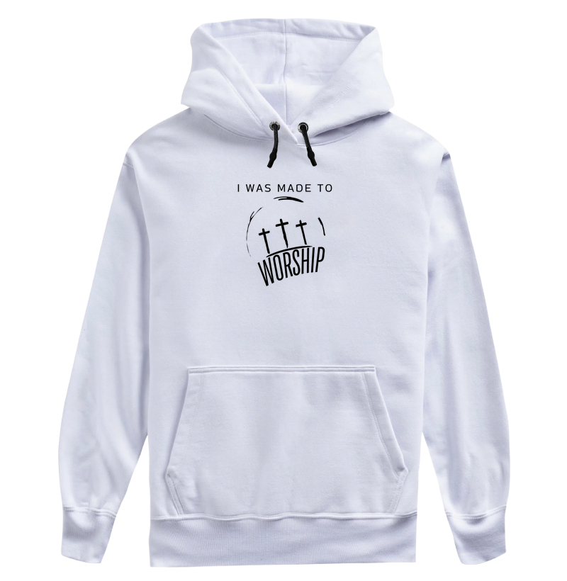 Moletom c/ capuz - I was made to worship