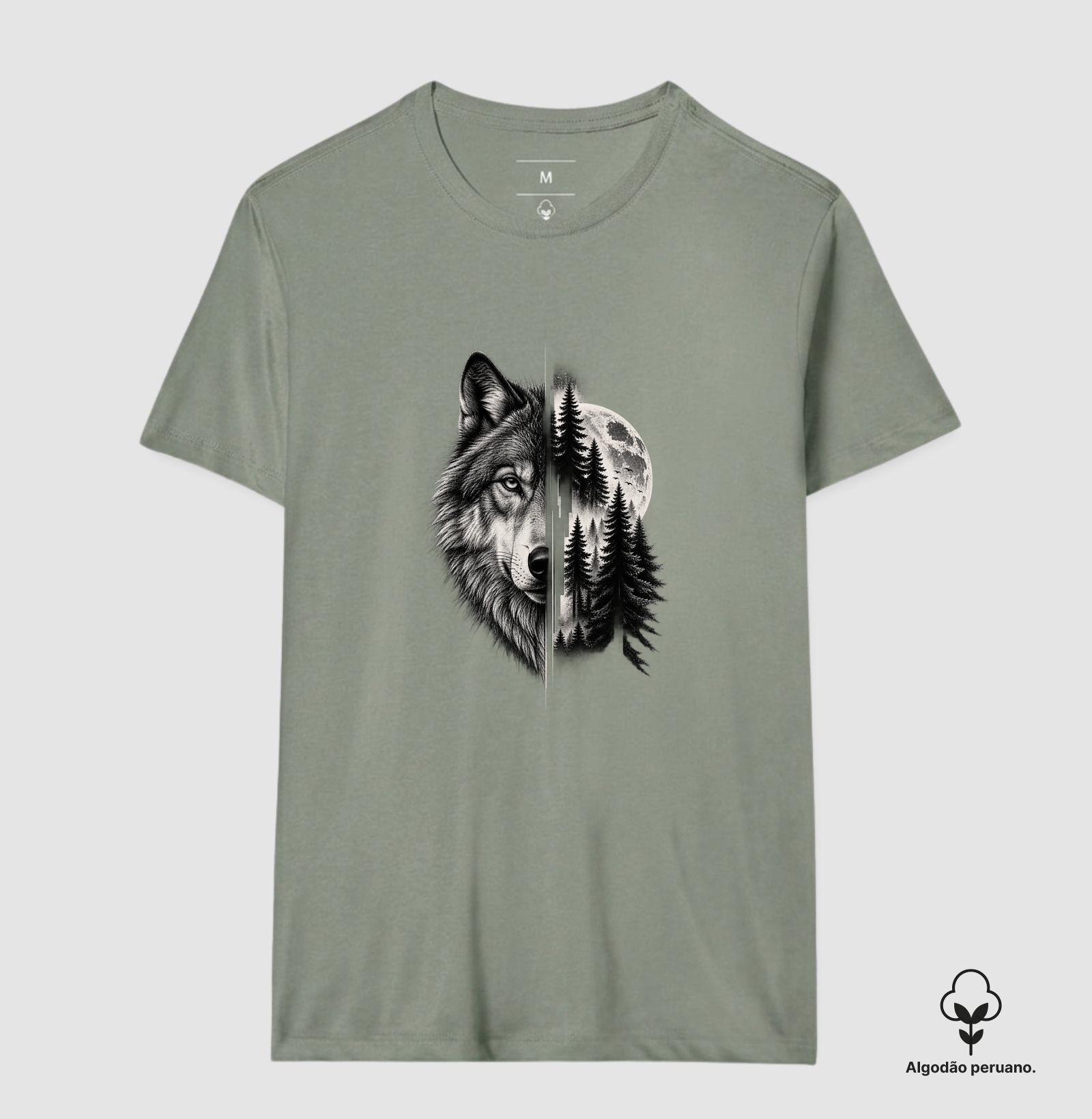 Camiseta Algodão Peruano — Lobo | SEVENTH - Imagem 4