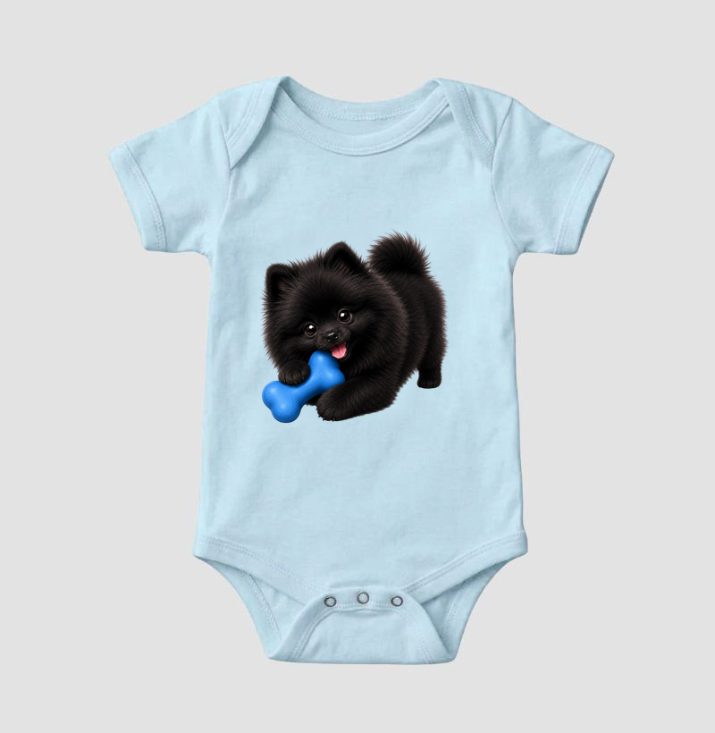 Pomerânia (Spitz Alemão) Preto - Desenho Animado - Imagem 4