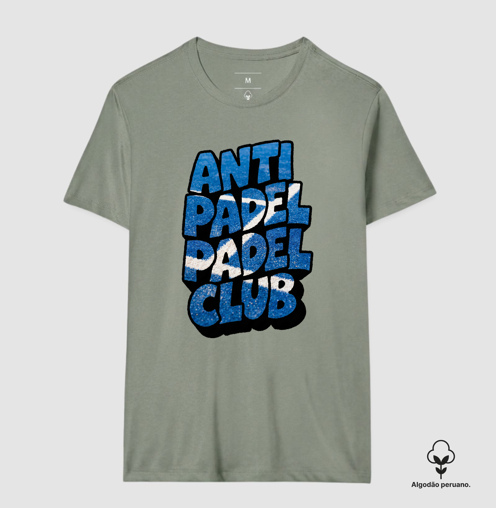 Camiseta Anti Padel Padel Club Quadra Azul - Imagem 3