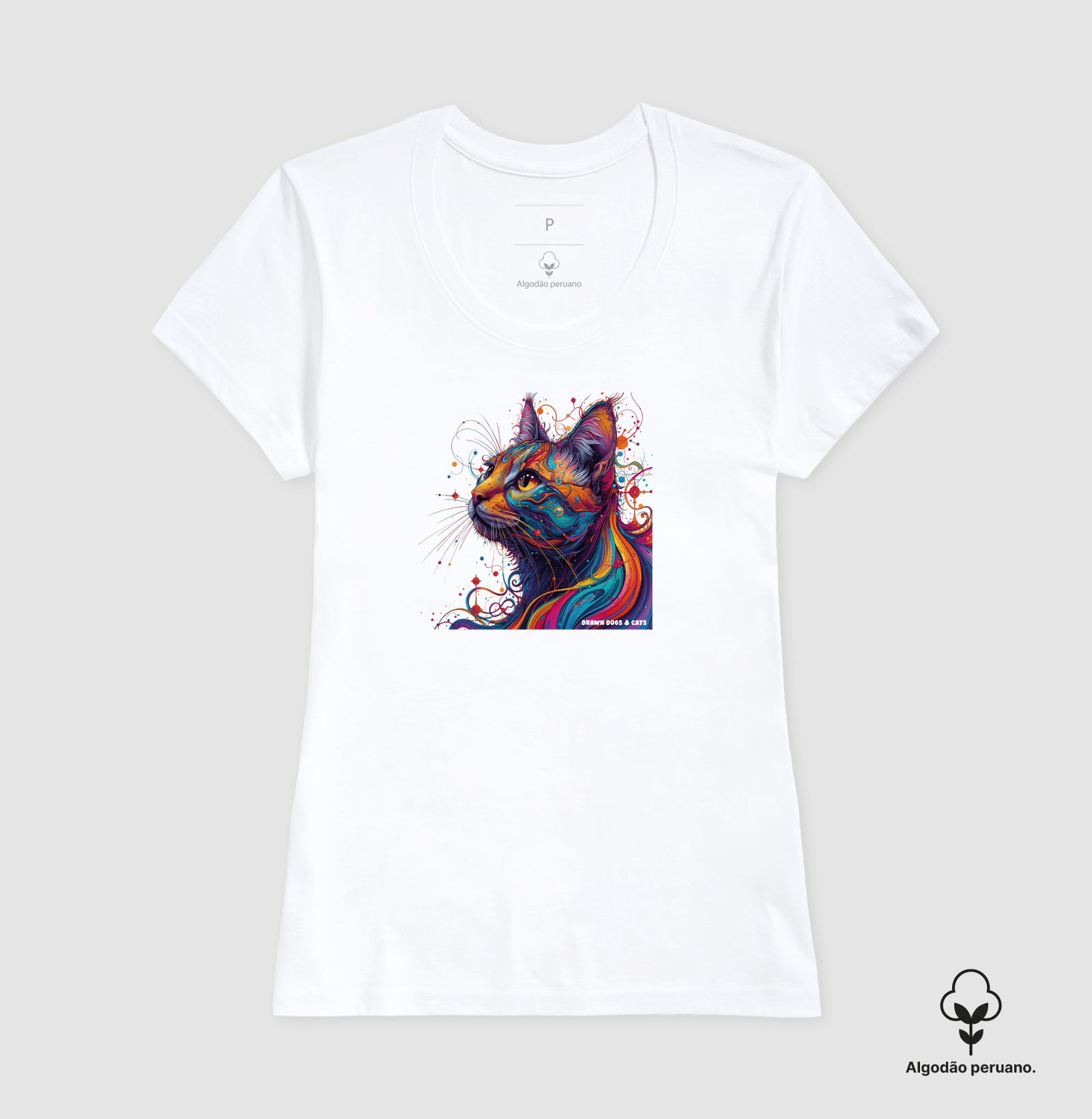Gato colorido de lado - Imagem 9