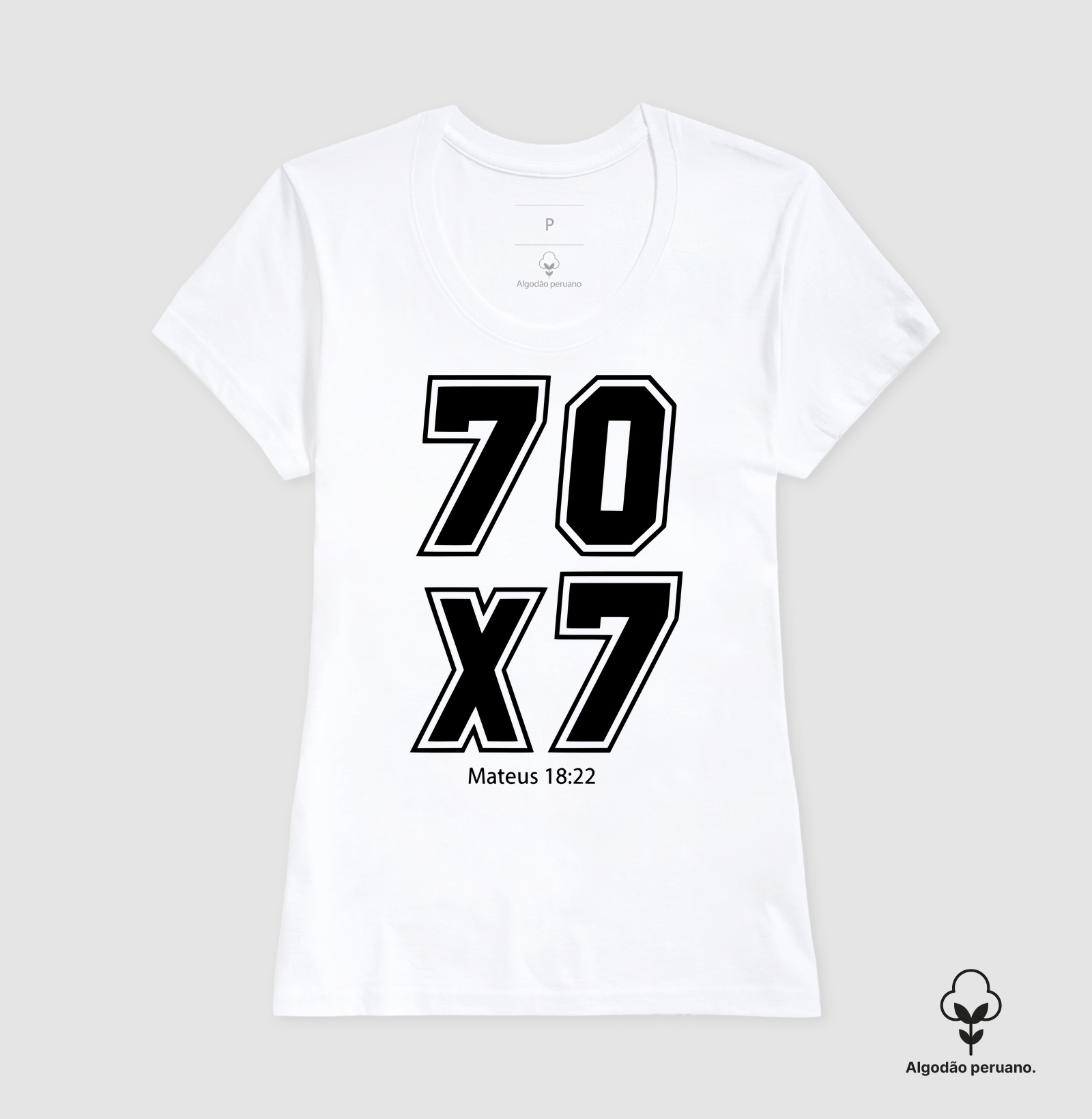 Camiseta Fem. Algodão Peruano 70x7  - Imagem 3