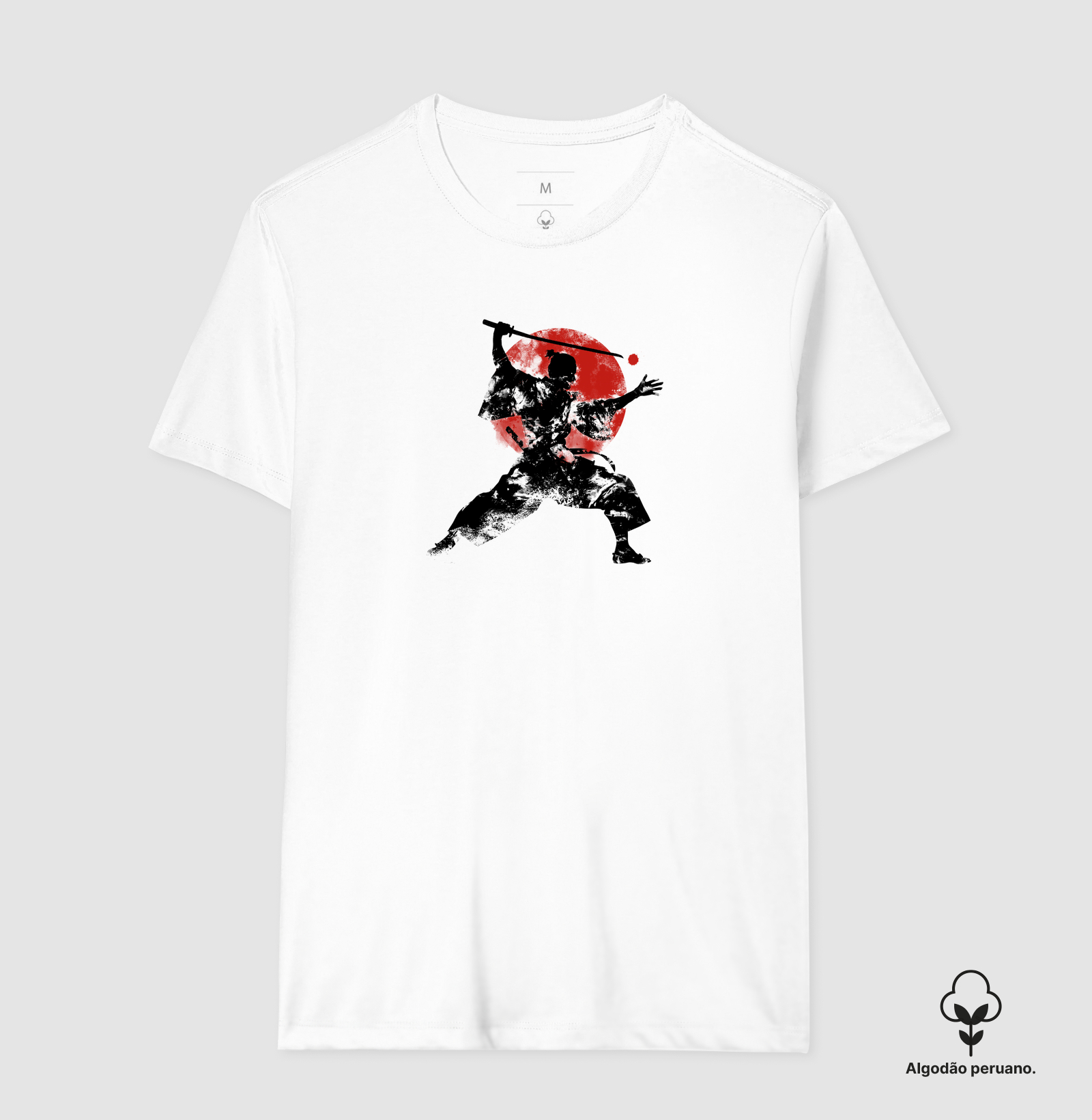 Camiseta Zombie Samurai Algodão Peruano - Imagem 2