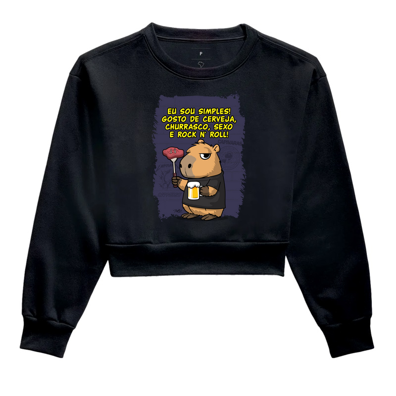 Capivara Rock Simples - Imagem 2