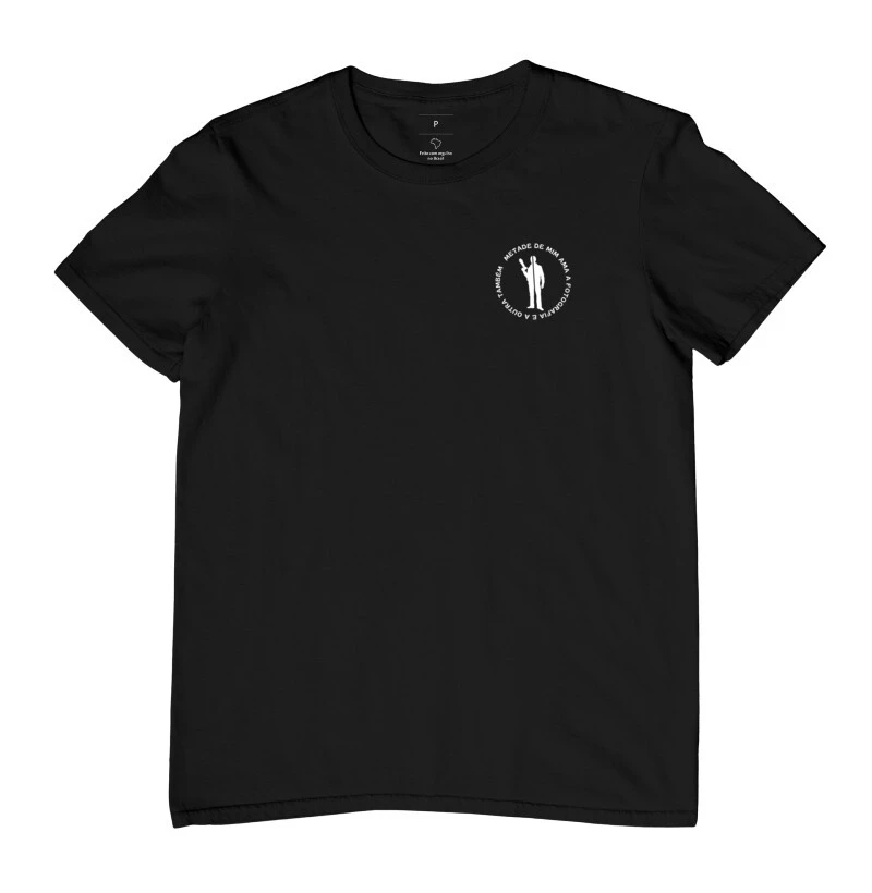 Camiseta metade de min ama a fotografia e a outra também - Imagem 2