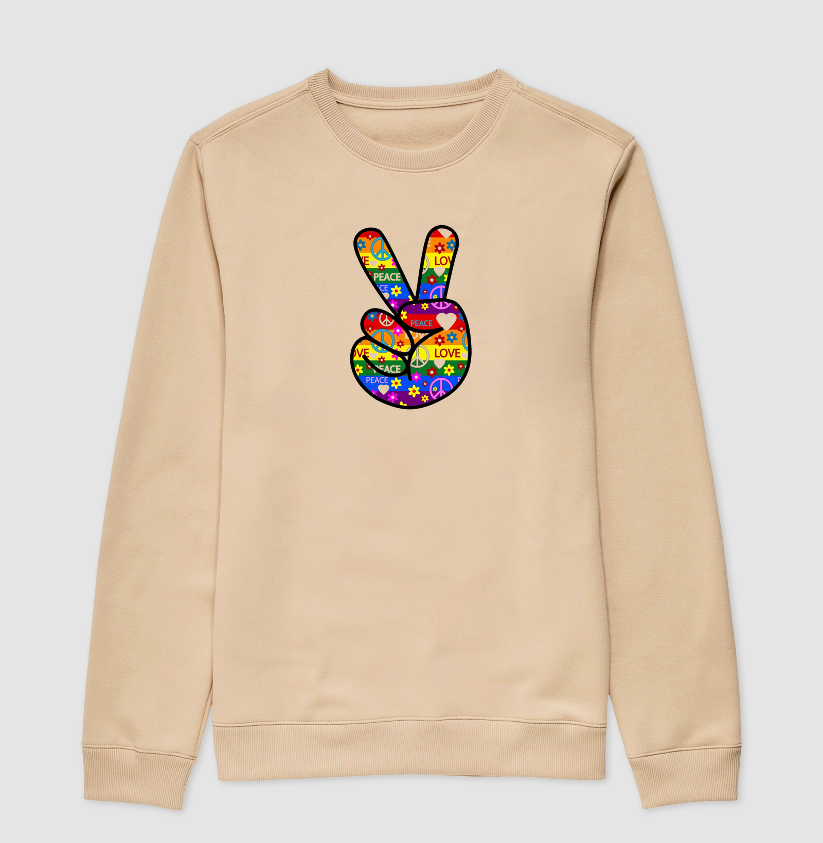 Camiseta Paz e Amor Retro - Imagem 3