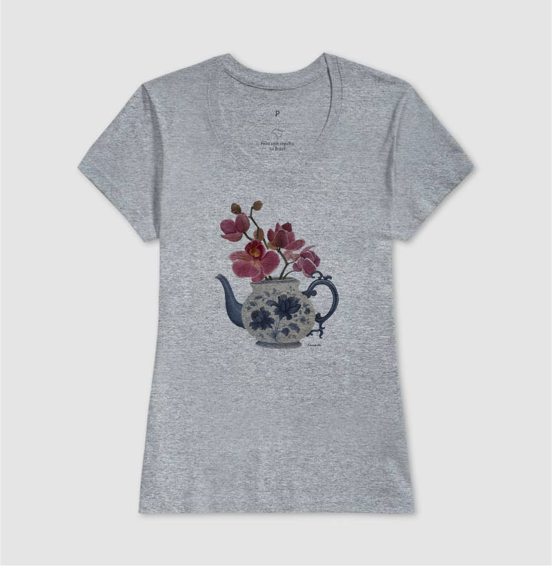 Camiseta Vaso Floral com Orquideas TAANA - Imagem 9