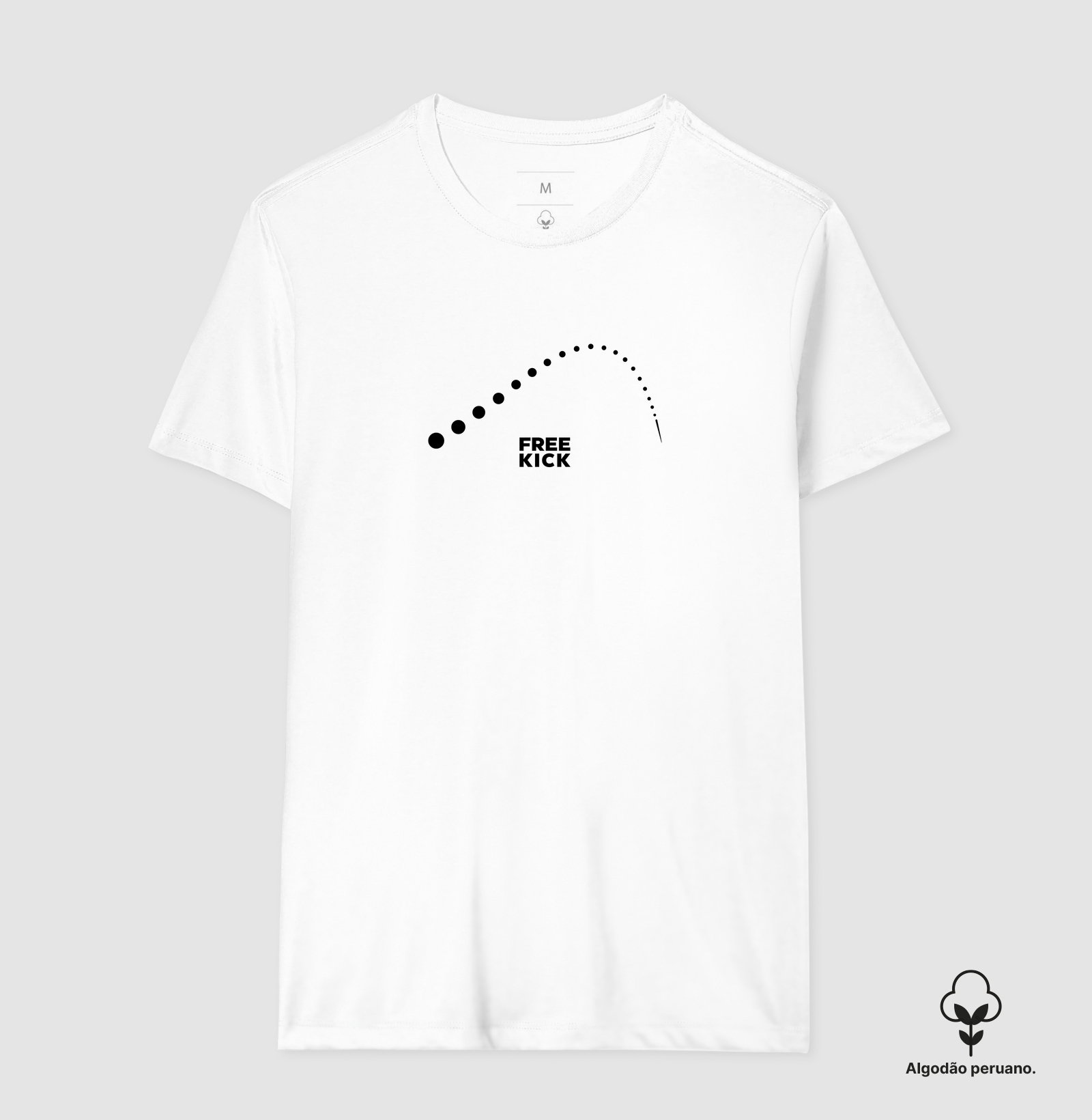 CAMISETA ALGODÃO PERUANO FREE KICK TRAJETÓRIA - Imagem 2