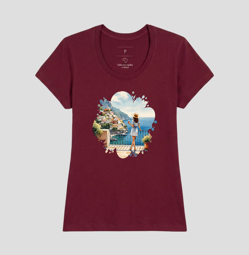 Camiseta Algodão Premium - Charme de Capri  - Imagem 13
