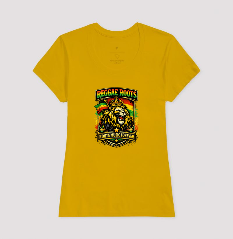 Camiseta Roots Music Forever. Coleção Reggae Music. Masculina e Feminina. Algodão Premium. - Imagem 14