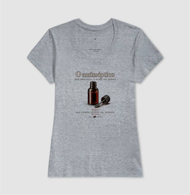 O ANTISSÉPTICO QUE SEPARAVA O CORPO DA ALMA - Modo capivara - Camiseta - Imagem 11