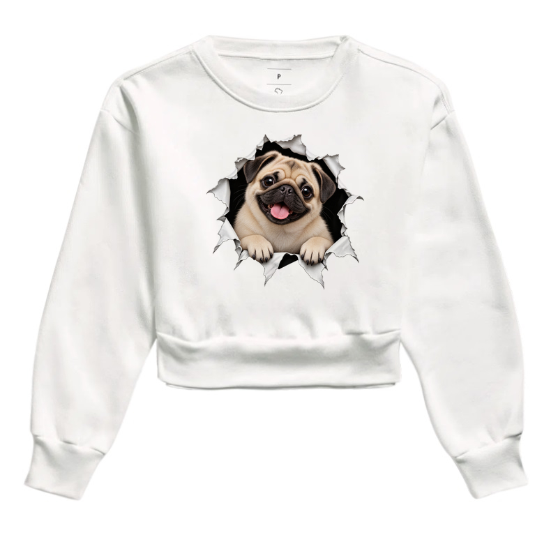 Pug Saindo da Camiseta - Imagem 3