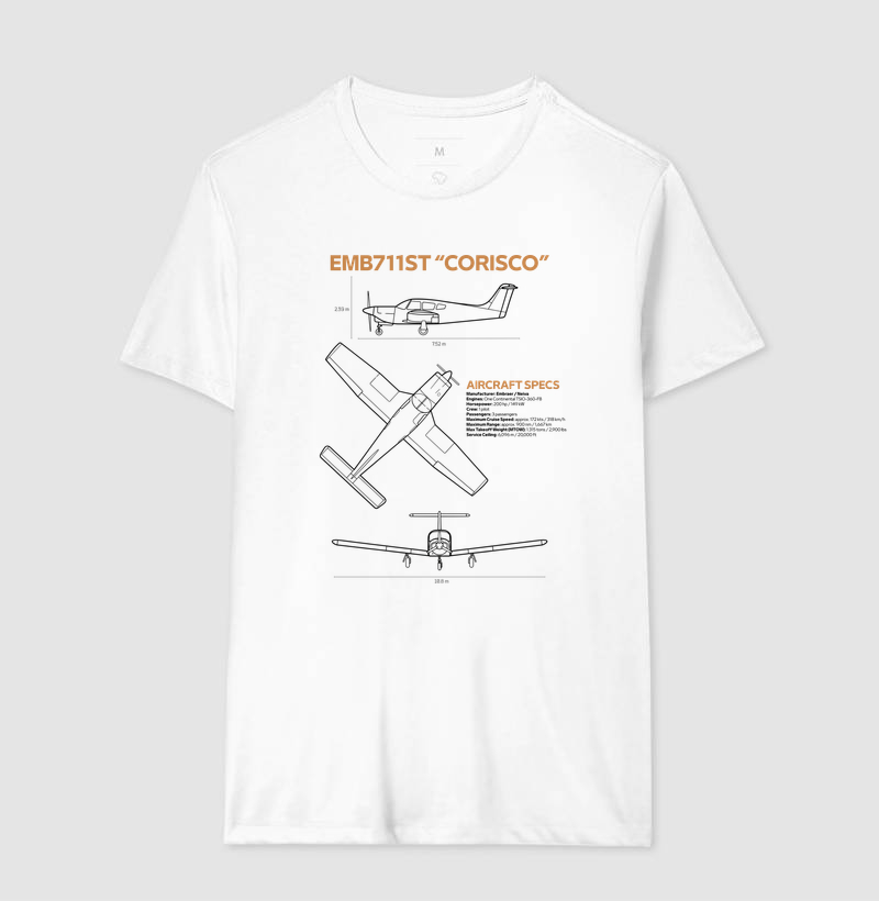EMB 711ST "Corisco" | Blueprint - Imagem 4