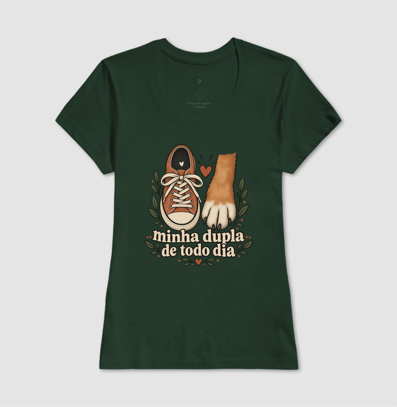 Camiseta Cachorro Companhia "minha dupla de todo dia" | Pelo & Pano - Imagem 13