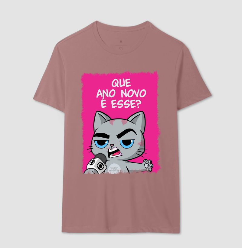 Camiseta Gato Sincero Q Ano Novo é esse? - Imagem 16