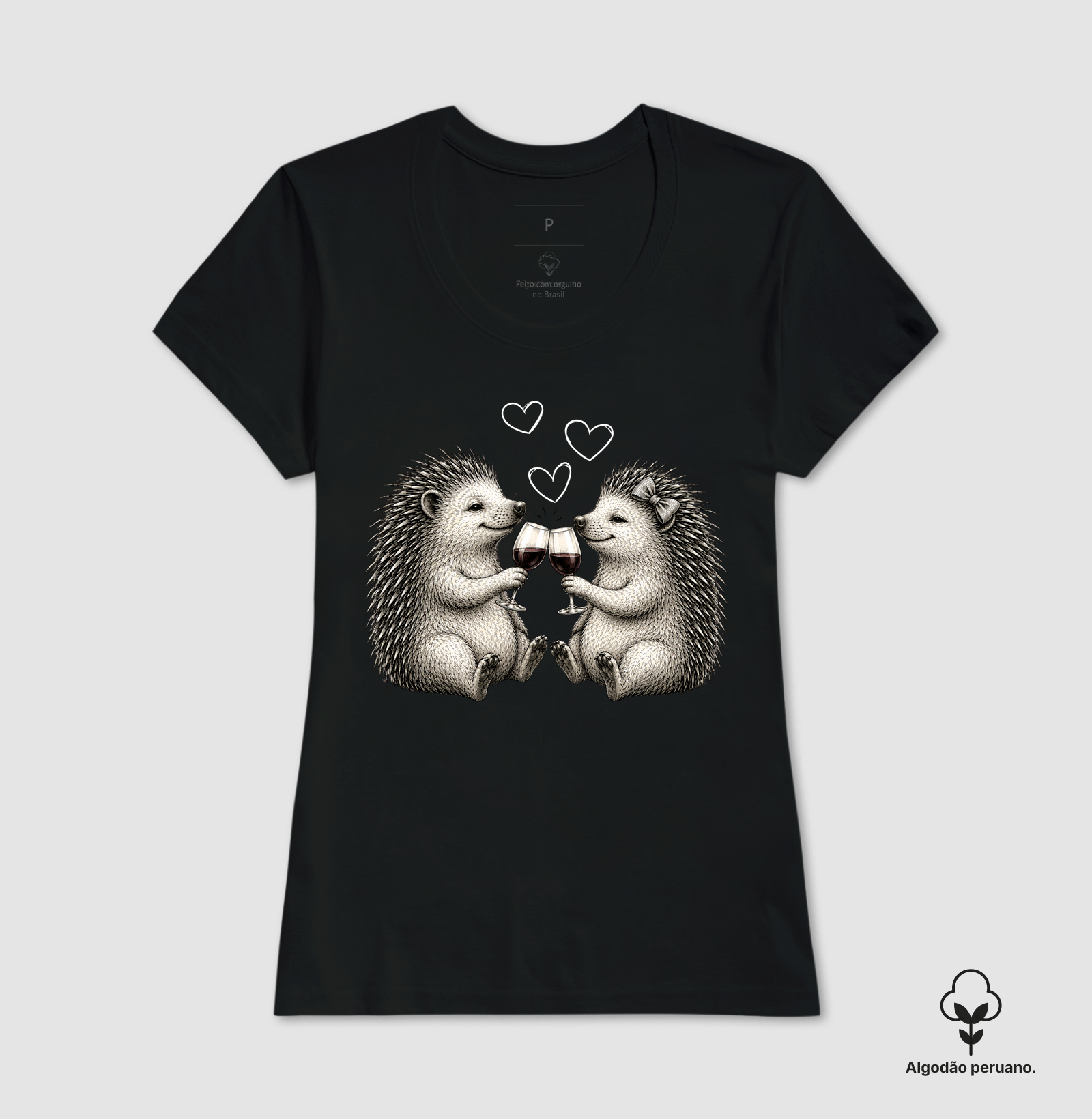 Camiseta Vinho - Brinde Porco Espinho - Imagem 4