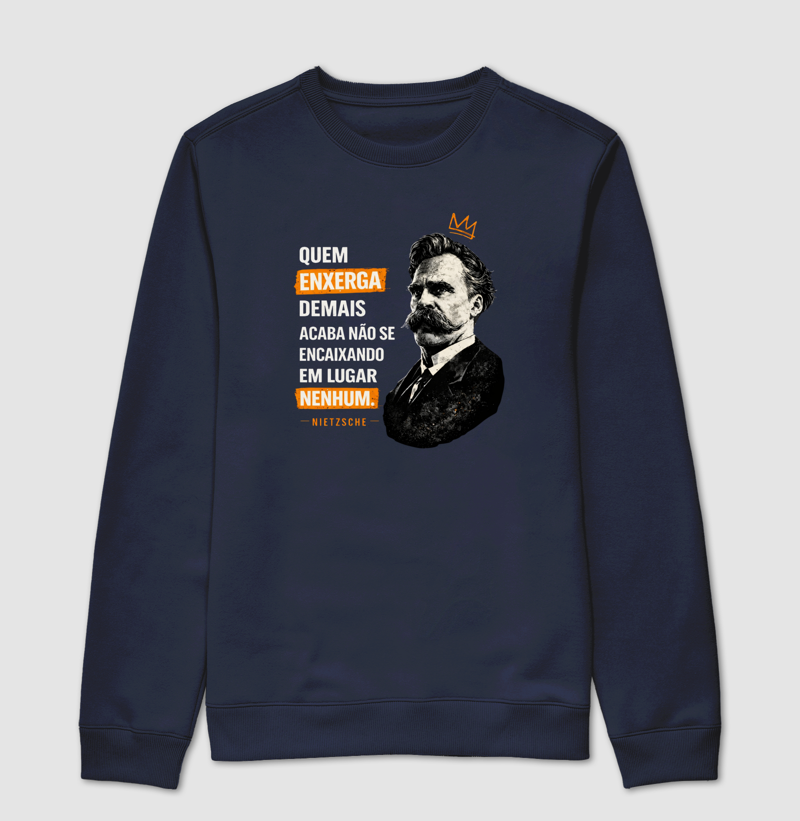 Filosofia Frase de Nietzsche "Quem enxerga demais" - Imagem 5