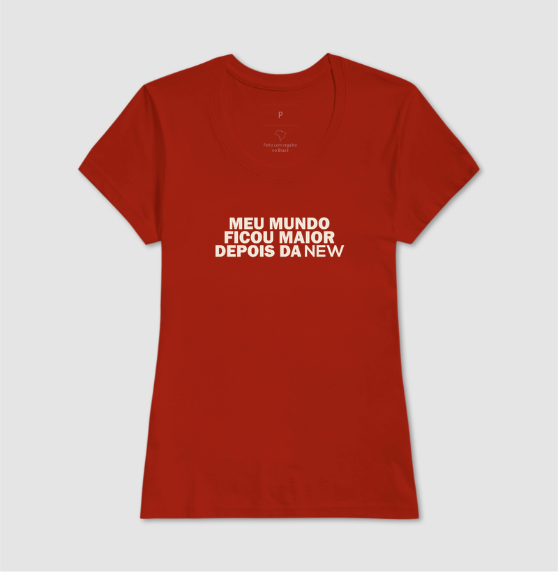 Camiseta Meu Mundo Ficou Maior Depois da NEW - Imagem 11