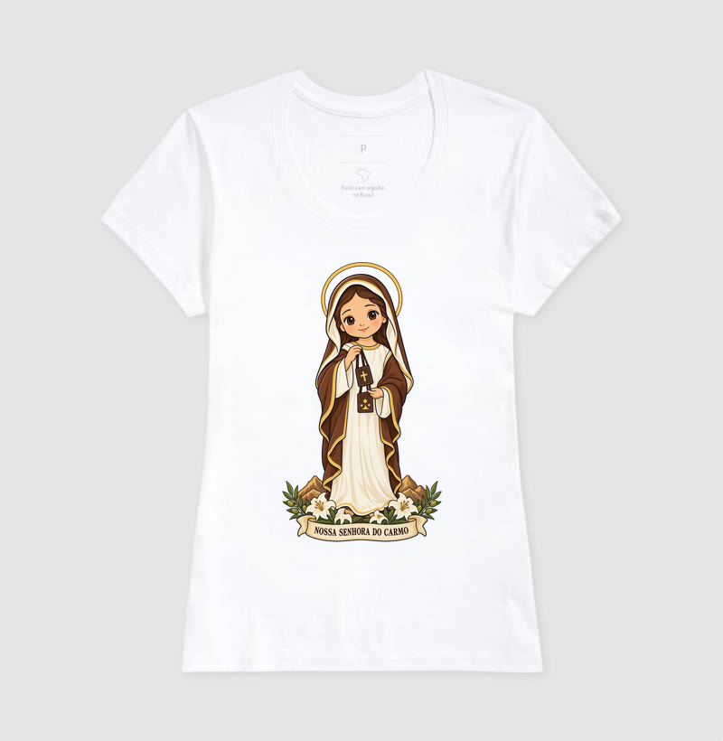 Nossa Senhora do Carmo estilo chibi - Imagem 5