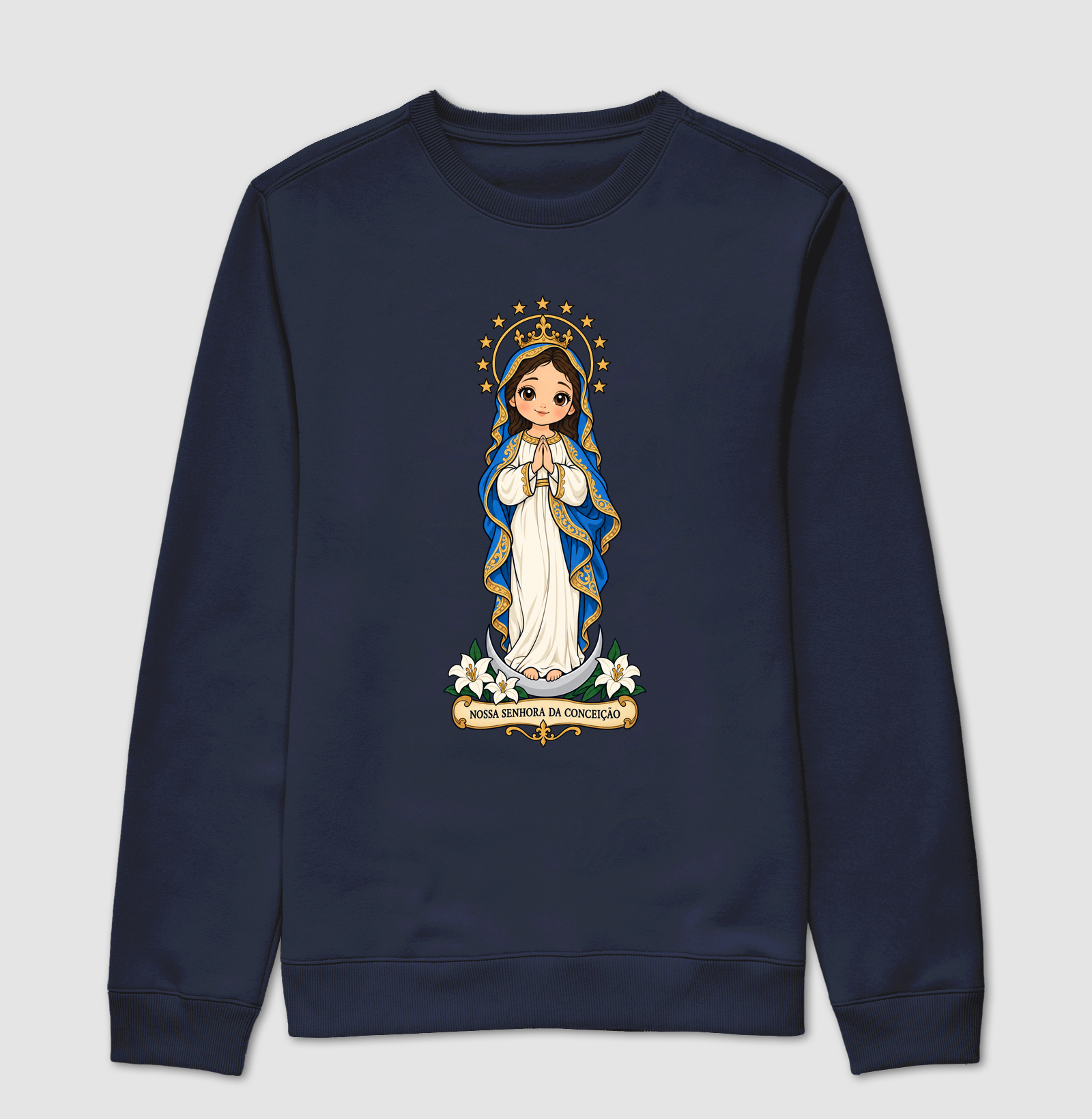 Nossa Senhora da Conceição estilo chibi - Imagem 5
