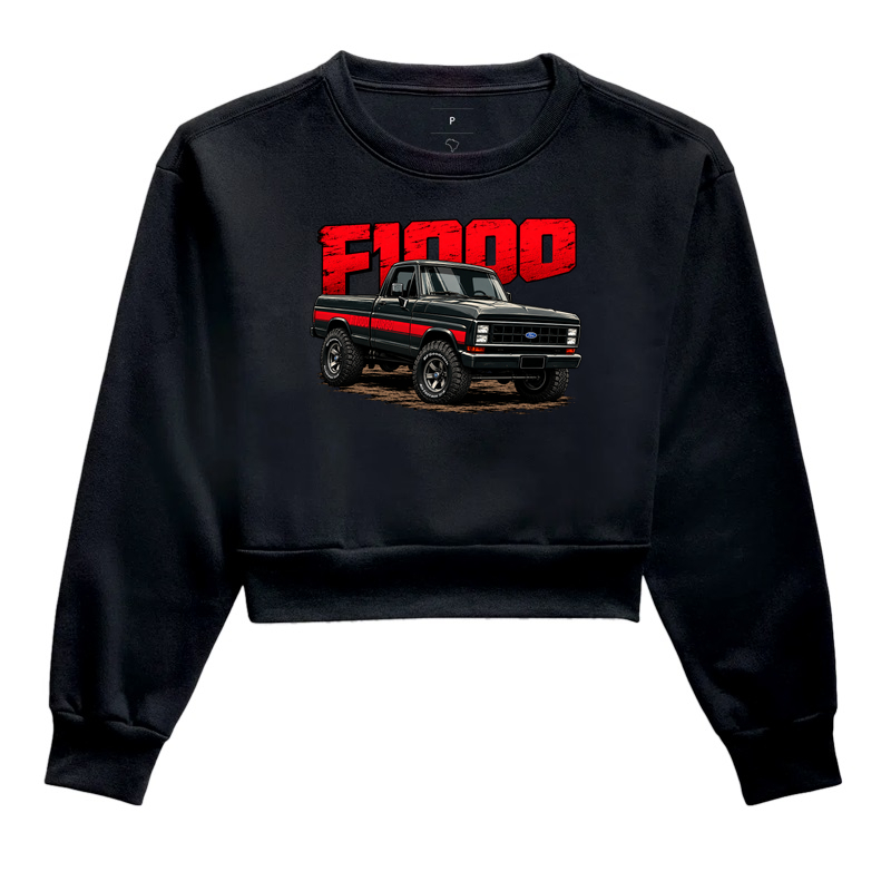 Moletom cropped feminino F1000 - Imagem 5