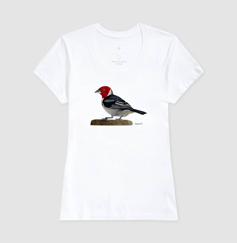 Camiseta Cardeal-do-Nordeste – Aves do Brasil - Imagem 8