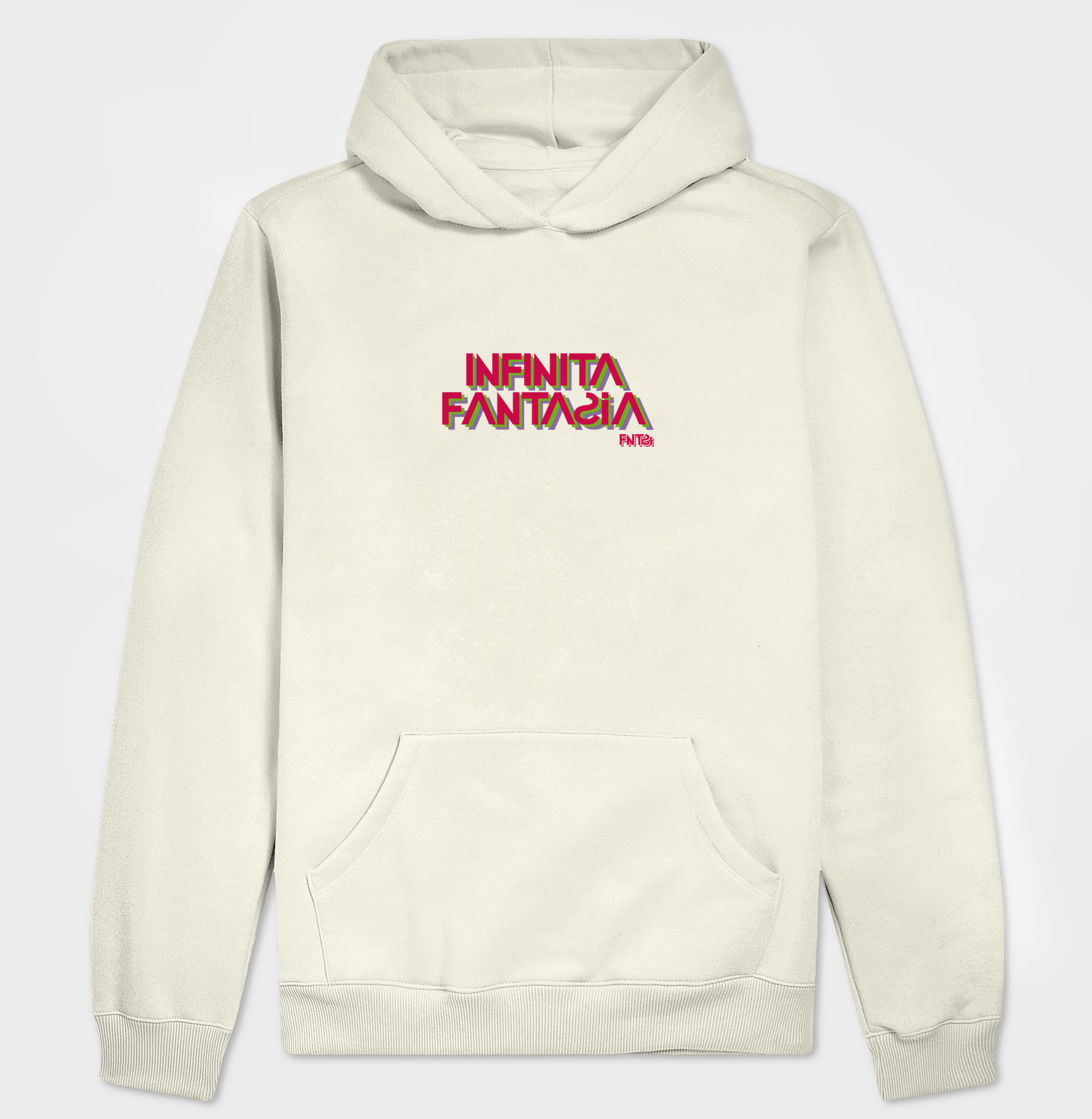 MOLETOM HOODIE SLIM "INFINITA FANTASIA" / LETTERING MÉDIO