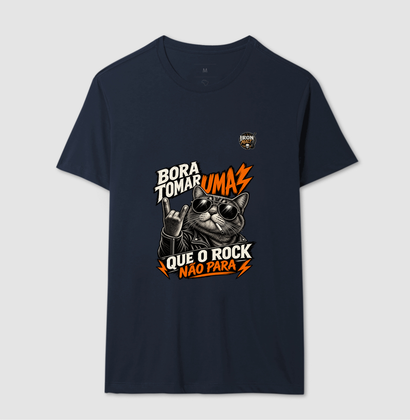 Camiseta Rock Cat – Estampa Gato Rockeiro de Óculos e Jaqueta - Imagem 6